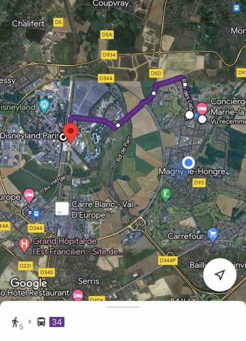 Duplex Moderne 8Per&3Ch&10 Min Disney&Parking Free Magny-le-Hongre Exterior foto